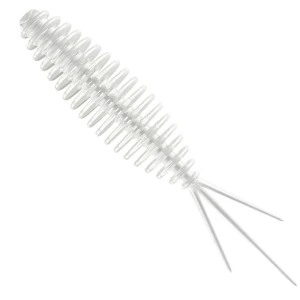 Grub LIBRA LURES Turbo Worm Mini, 35mm, 0.34g, Silver Pearl, 15buc/pac