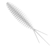 Grub LIBRA LURES Turbo Worm Mini, 35mm, 0.34g, White, 15buc/pac