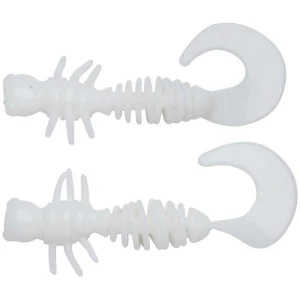 Larva BERKLEY PowerBait Power Curly, Milky White, 5.5cm, 10buc/pac