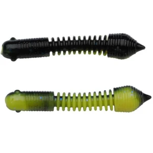 Larva BERKLEY PowerBait Power Pillar, Black / Sunshine Yellow, 4cm, 12buc/pac