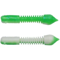 Larva BERKLEY PowerBait Power Pillar, Green / White, 4cm, 12buc/pac
