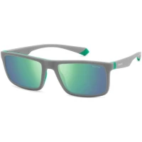 Ochelari De Soare Polaroid PLD 2134/S 3U5/5Z, 56mm, Gri-Verde