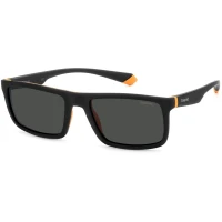 Ochelari De Soare Polaroid Rectangular PLD 2134/S 8LZ/M9, 56mm, Negru