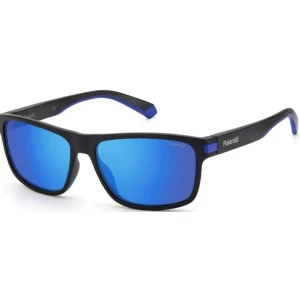 Ochelari de Soare POLAROID PLD 2121/S 0VK/5X, 58mm, Matt Black Blue