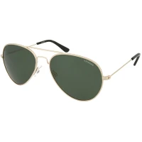 Ochelari De Soare Polaroid Unisex 04213 00u/h8 Aviator, 58mm, Metal-verde