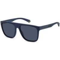 Ochelarii De Soare Polaroid Unisex PLD 2161/S FLL C3 56, Matt Blue ECO