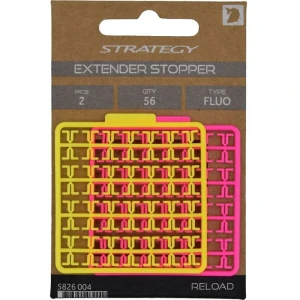Opritoare Momeala GAMAKATSU Strategy Reload Extended Stopper, Pink / Yellow Fluo, 2x56buc/pac