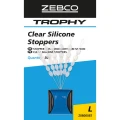 Stoper ZEBCO Trophy Clear Silicone M, 30buc/pac