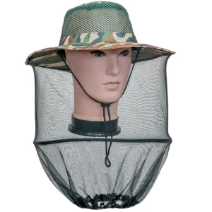 Palarie cu Plasa Anti Insecte CARP ZOOM Mosquito Repellent Hat Camo
