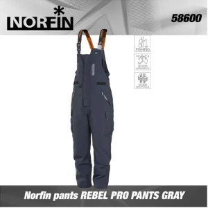 Salopeta Norfin REBEL PRO PANTS GRAY, Marime M Salopeta Norfin REBEL PRO PANTS GRAY, Marime M