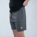 Pantaloni scurti NASH Make It Happen Badge Shorts Grey Marl, Marime L