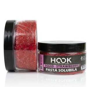 Pasta Boilies Solubila HOOKBAITS Squid&Strawberry, 350ml