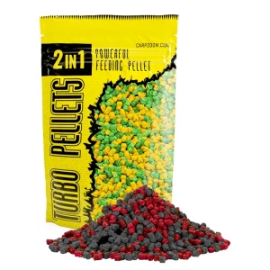 Carp Zoom PELETE TURBO 2 IN 1 3mm 500gr Strawberry-Fish Carp Zoom PELETE TURBO 2 IN 1 3mm 500gr Strawberry-Fish