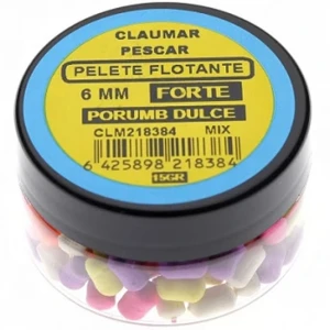Pelete Flotante Claumar FORTE MIX  Porumb Dulce, 15g, 6mm Pelete Flotante Claumar FORTE MIX  Porumb Dulce, 15g, 6mm