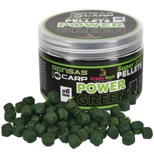 Pelete SENSAS Super Soft Power Green, Usturoi, 6mm, 60g Pelete SENSAS Super Soft Power Green, Usturoi, 6mm, 60g
