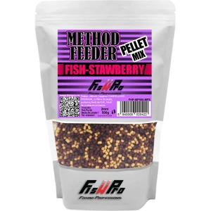 Pelete FISH PRO Method Feeder 2mm, Fish-Strawberry, 500g