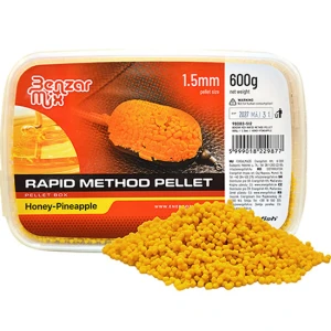 Pelete Method BENZAR MIX Rapid Pellet, Miere Ananas, 1.5mm, 600g