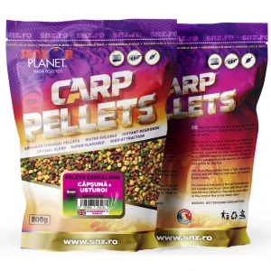 Pelete SENZOR Cerealiere, Capsuna Usturoi, 3mm, 800g Pelete SENZOR Cerealiere, Capsuna Usturoi, 3mm, 800g