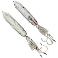 Pilker SAVAGE GEAR Swimsquid Inchiku, White Glow, 9cm, 120g, 1buc/pac  Pilker SAVAGE GEAR Swimsquid Inchiku, White Glow, 9cm, 120g, 1buc/pac