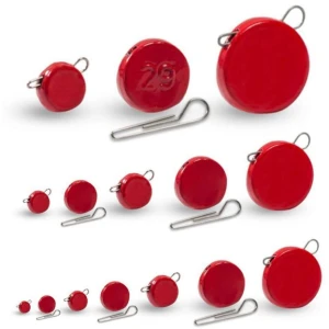 Plumbi Cheburashka Plat Orange Cu Agrafa Detasabila, Rosu, 16g, 5buc/plic Plumbi Cheburashka Plat Orange Cu Agrafa Detasabila, Rosu, 16g, 5buc/plic