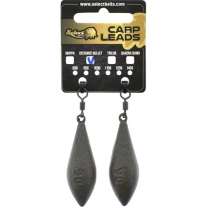 Plumb SELECT BAITS Distance Bullet Lead, 80g, 2buc/pac