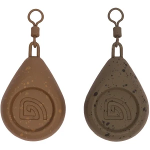 Plumb Trakker Flat Pear Swivel Lead, 141.75g / 5.0oz  Plumb Trakker Flat Pear Swivel Lead, 141.75g / 5.0oz