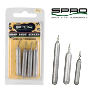PLUMB SPRO DROP SHOT CU AGRAFA 7 GR 5 BUC