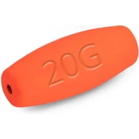 Plumbi Inline Black Cat Front Zone Weights, Red Glow, 20g, 3buc/pac