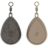 Plumb  Korda Flat Pear Swivel, 3oz/84g, Blister 2buc/pac