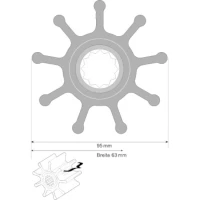 Impeller Neopren Spx Flow 6760-0001