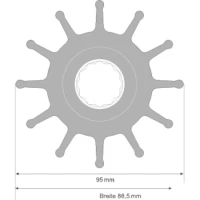 Impeller Nitril Jabsco 17935-0003