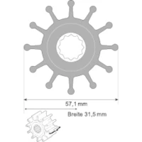 Impeller Din Nitril Spx Flow 1210-0003