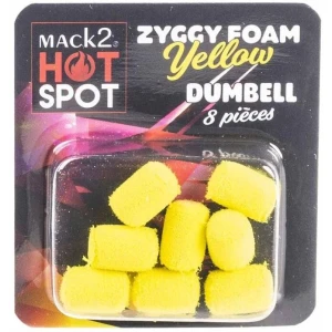 Dumbell MACK2 Ziggy Foam Dumbell Two Tone, Galben, 12mm, 8buc/pac Dumbell MACK2 Ziggy Foam Dumbell Two Tone, Galben, 12mm, 8buc/pac