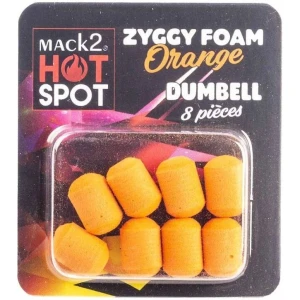 Dumbell MACK2 Ziggy Foam Dumbell Two Tone, Orange, 12mm, 8buc/pac