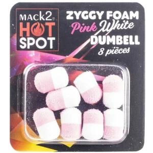 Dumbell MACK2 Ziggy Foam Dumbell Two Tone, Roz-Alb, 12mm, 8buc/pac Dumbell MACK2 Ziggy Foam Dumbell Two Tone, Roz-Alb, 12mm, 8buc/pac