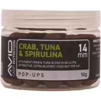 Pop Up Avid Pop-ups, Crab Tuna & Spirulina, 14mm, 50g