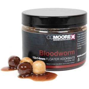 Pop Up CC Moore Floater Hookbaits, Bloodworm , 12x14mm, 50buc/pac Pop Up CC Moore Floater Hookbaits, Bloodworm , 12x14mm, 50buc/pac