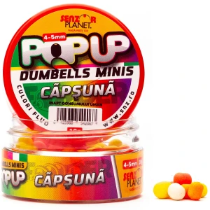 Pop Up Dumbell Senzor Planet Minis, Capsuna, 4-5mm, 10g