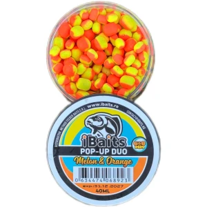Pop-up IBAITS Duo, Melon & Orange, 8x10mm si 6x8mm, 40ml