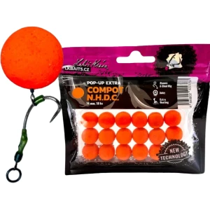 Pop-up LK BAITS Extra Compot N.H.D.C, Portocaliu, 14mm, 18buc/pac Pop-up LK BAITS Extra Compot N.H.D.C, Portocaliu, 14mm, 18buc/pac