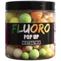 Pop-up LK BAITS Fluoro Boilies Neutral Mix, 10-18mm