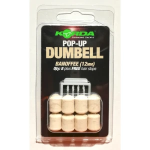 Pelete Artificiale KORDA Pop Up Dumbell, Banoffee, White, 16mm, 5buc/pac