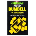 Pelete Artificiale KORDA Pop Up Dumbell, Banoffee, White, 16mm, 5buc/pac Pelete Artificiale KORDA Pop Up Dumbell, Banoffee, White, 16mm, 5buc/pac