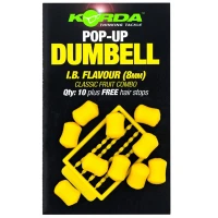 Pelete Artificiale KORDA Pop Up Dumbell, IB, Yellow, 12mm, 8buc/pac
