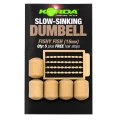 Pelete Artificiale KORDA Slow Sinking Dumbell, IB, Yellow, 12mm, 8buc/pac
