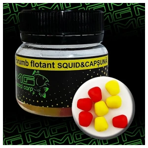 Porumb Flotant MG Special Carp Squid Octopus Capsuna 8 Boabe Porumb Flotant MG Special Carp Squid Octopus Capsuna 8 Boabe