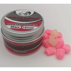 Porumb Flotant Silicon C&B, Chilli-Capsuna, 10 buc/cutie + 2 Fluo