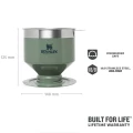 Filtru Cafea / Ceai STANLEY The Perfect-Brew Pour Over 0.59L / 20oz, Hammertone Green