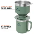 Filtru Cafea / Ceai STANLEY The Perfect-Brew Pour Over 0.59L / 20oz, Hammertone Green Filtru Cafea / Ceai STANLEY The Perfect-Brew Pour Over 0.59L / 20oz, Hammertone Green