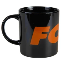 Cana Fox Collection Black & Orange Logo Ceramic Mug 350ml Cana Fox Collection Black & Orange Logo Ceramic Mug 350ml